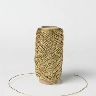 Rollo cordoncillo oro metalizado brillo 1mm x 100m