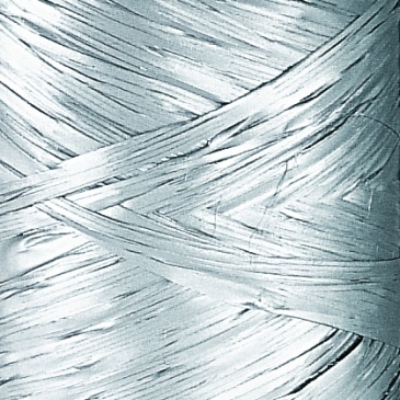 Rollo rafia polipropileno plata 15mm x 200m