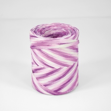 Rollo rafia polipropileno multicolor morado-lila 15mm x 200m