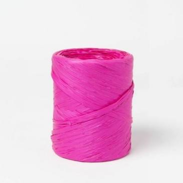 Rollo rafia polipropileno fucsia 15mm x 200m