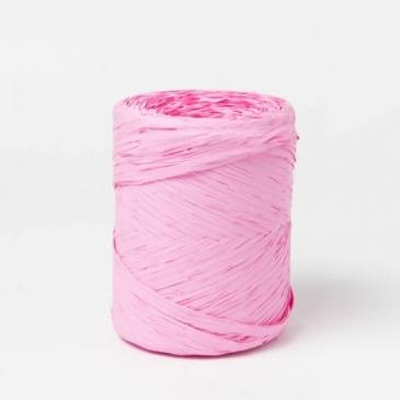 Rollo rafia polipropileno rosa 15mm x 200m