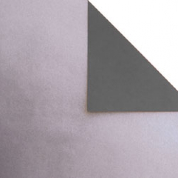 Bobina papel de regalo kraft blanco fondo plata-gris 70cmX100m