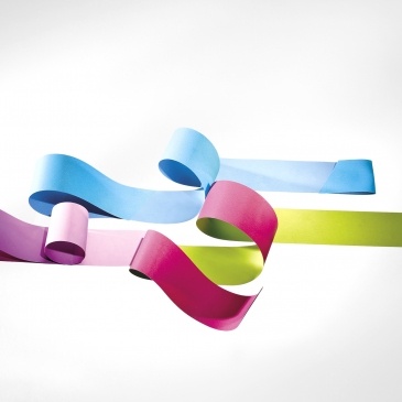Rollo cinta polipropileno bicolor fucsia-verde claro 31mm x 50m